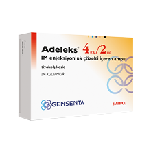 Adeleks 4 mg/ 2 ml IM 6 Ampül ne işe yarar, ne için kullanılır, nedir, muadili, fiyatı, reçetesiz fiyatı, yan etkileri, nasıl kullanılır Adeleks 4 mg/ 2 ml IM 6 Ampül ne işe yarar, ne için kullanılır, nedir, muadili, fiyatı, reçetesiz fiyatı, yan etkileri, nasıl kullanılır